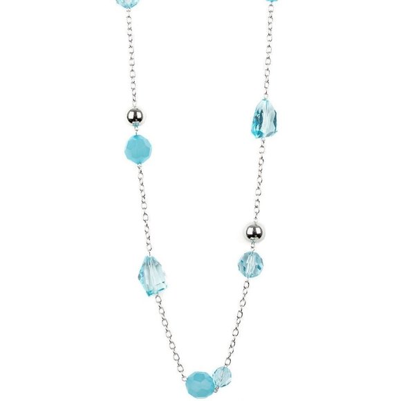 paparazzi Jewelry - ROYAL Roller Blue Necklace